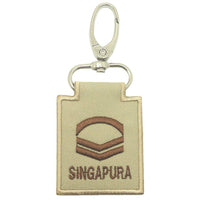 MINI SAF RANK KEYCHAIN - KHAKI - The Morale Patches