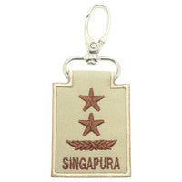 MINI SAF RANK KEYCHAIN - KHAKI - The Morale Patches