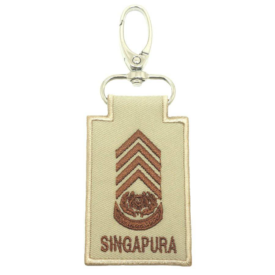 MINI SAF RANK KEYCHAIN - KHAKI - The Morale Patches