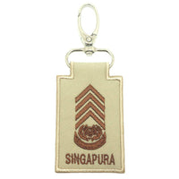 MINI SAF RANK KEYCHAIN - KHAKI - The Morale Patches