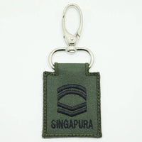 MINI SAF RANK KEYCHAIN - OD GREEN - The Morale Patches