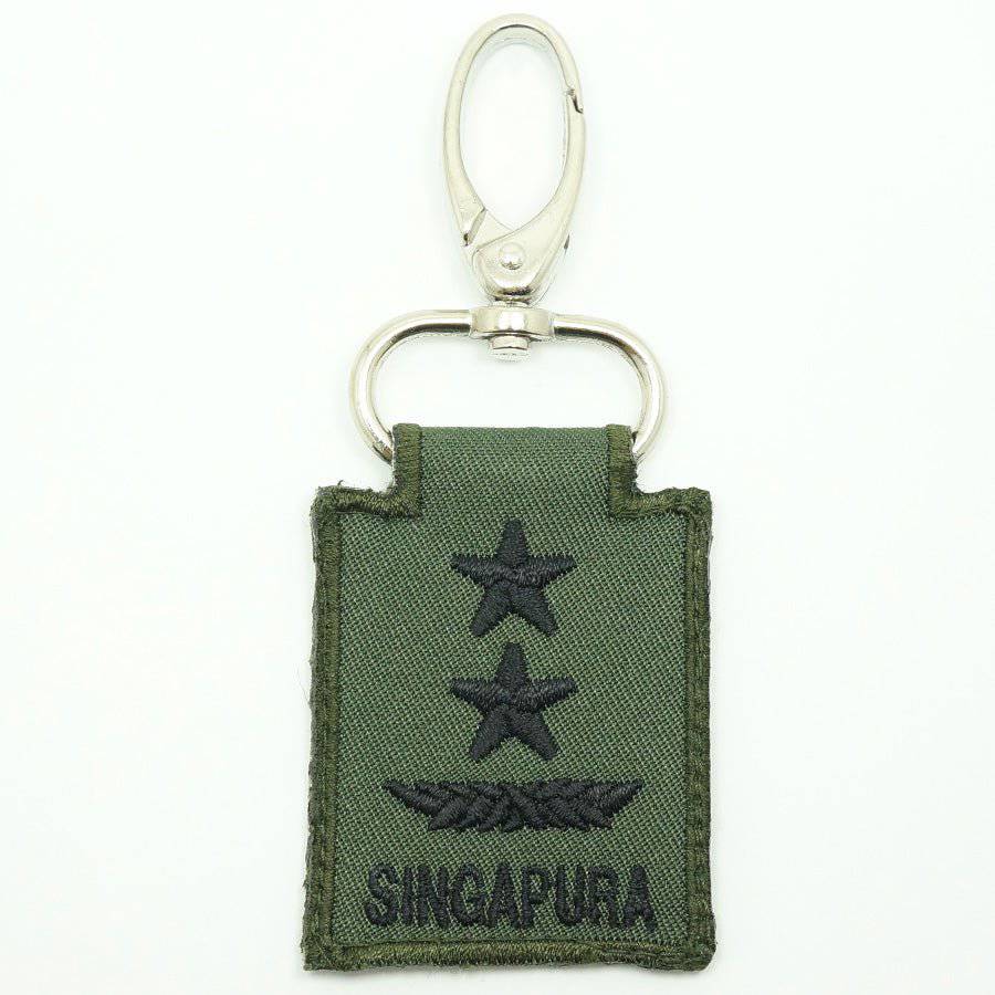 MINI SAF RANK KEYCHAIN - OD GREEN - The Morale Patches