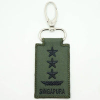 MINI SAF RANK KEYCHAIN - OD GREEN - The Morale Patches