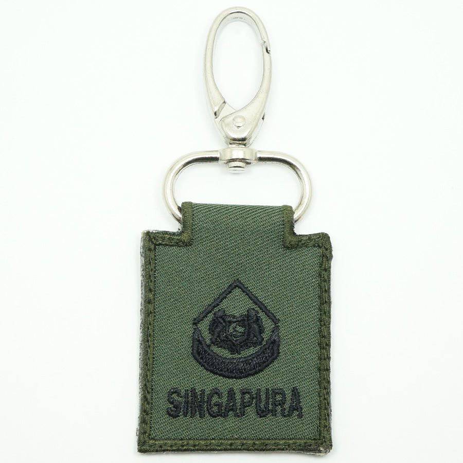 MINI SAF RANK KEYCHAIN - OD GREEN - The Morale Patches