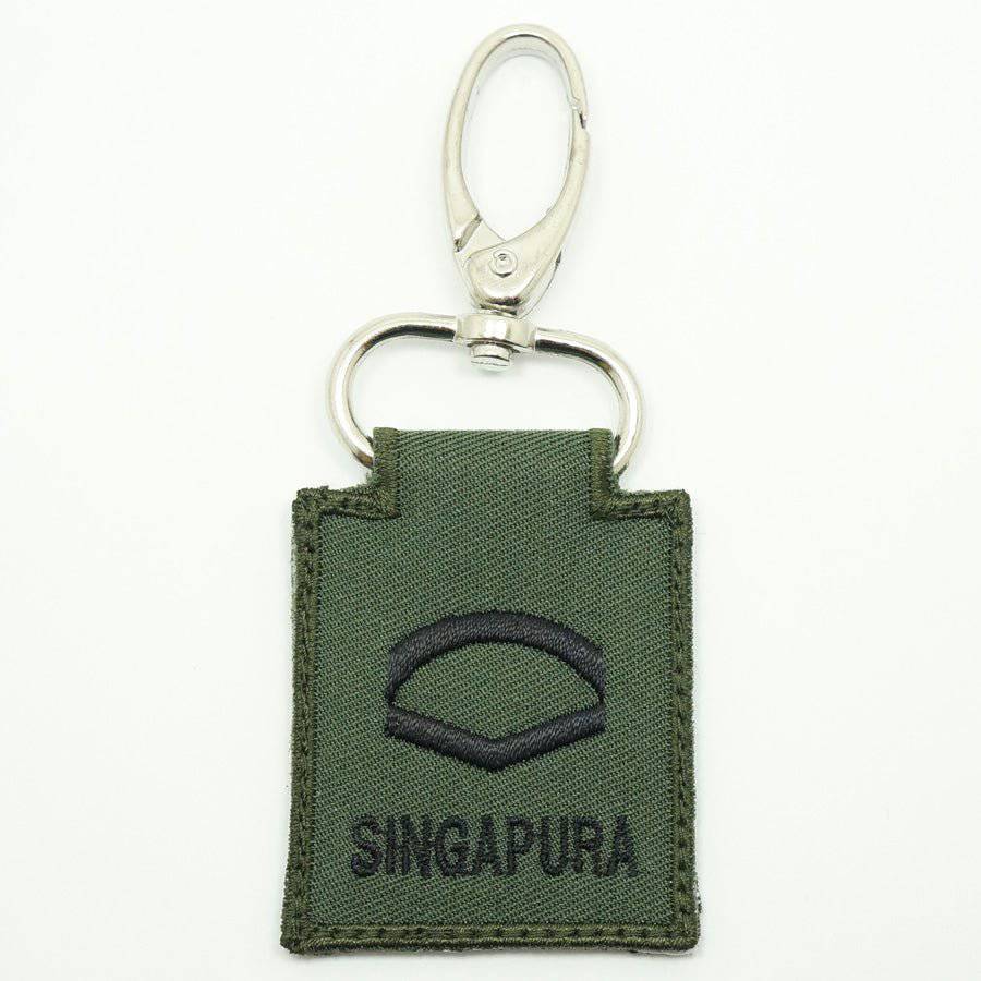 MINI SAF RANK KEYCHAIN - OD GREEN - The Morale Patches