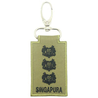 MINI SAF RANK KEYCHAIN - OLIVE GREEN - The Morale Patches