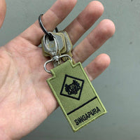 MINI SAF RANK KEYCHAIN - OLIVE GREEN - The Morale Patches