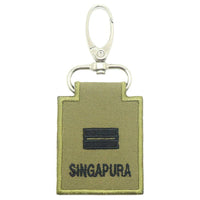 MINI SAF RANK KEYCHAIN - OLIVE GREEN - The Morale Patches