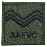 MINI SAF RANK PATCH - SV 4 (OD GREEN) - The Morale Patches