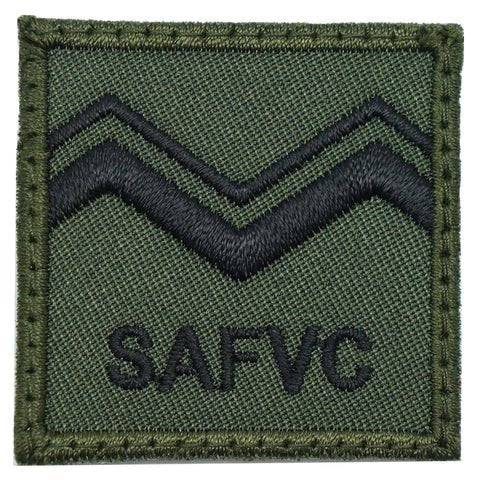 MINI SAF RANK PATCH - SV 4 (OD GREEN) - The Morale Patches