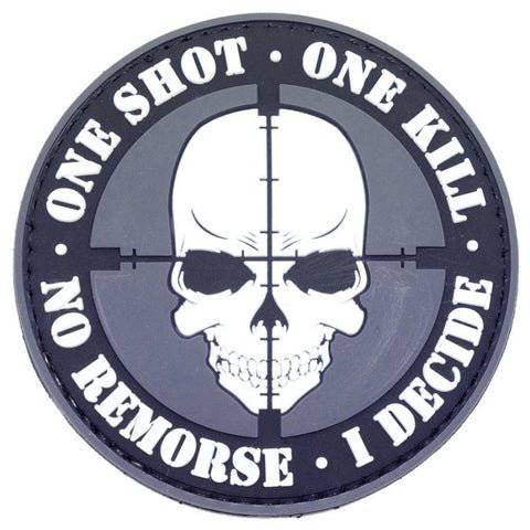 ONE SHOT ONE KILL NO REMORSE PATCH - The Morale Patches