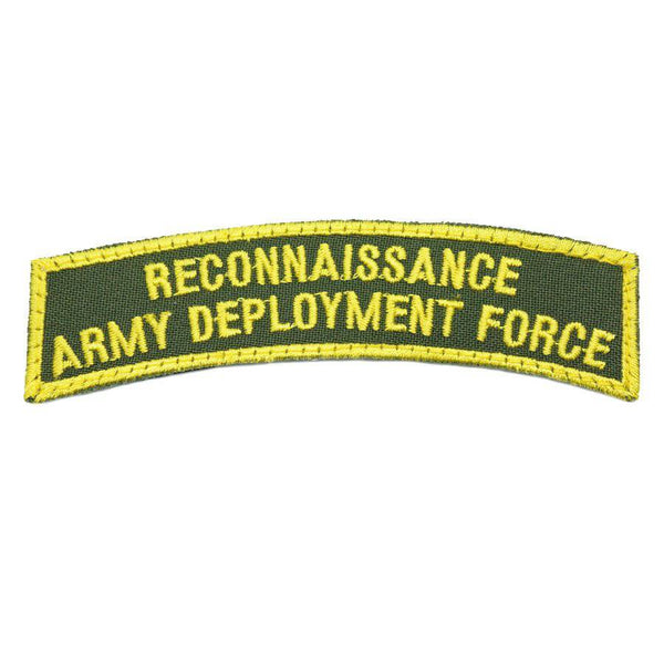 RECONNAISSANCE ARMY DEPLOYMENT FORCE TAB - OD GREEN - The Morale Patches