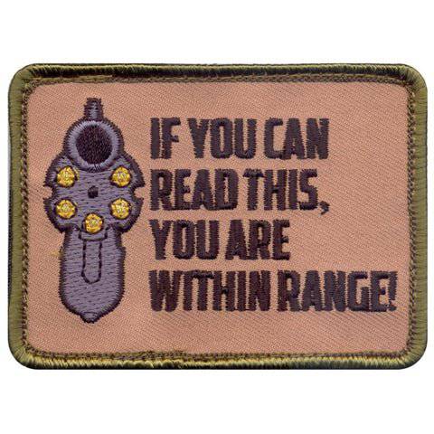 ROTHCO "IF YOU CAN READ THIS" PATCH HOOK BACKING - The Morale Patches