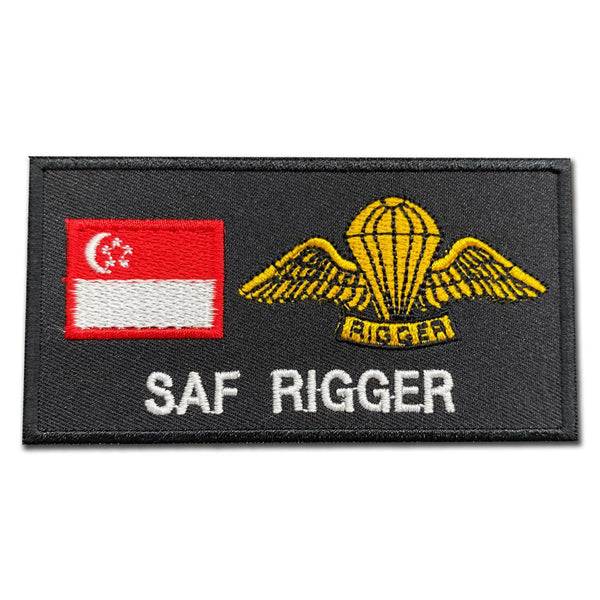 SAF RIGGER WING CALL SIGN PATCH - The Morale Patches