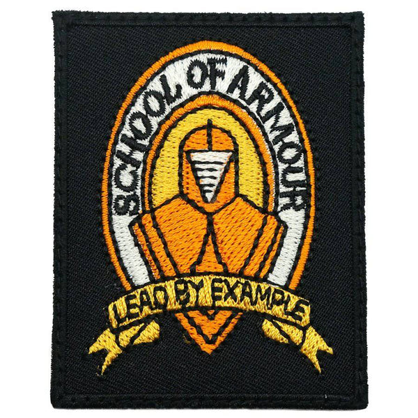 SCHOOL OF ARMOUR LOGO PATCH - LEAD BY EXAMPLE - The Morale Patches