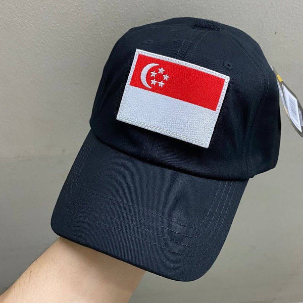 SINGAPORE FLAG EMBROIDERY PATCH - LARGE - The Morale Patches