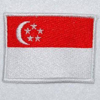 SINGAPORE FLAG EMBROIDERY PATCH - MEDIUM - The Morale Patches