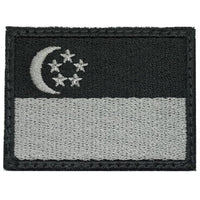 SINGAPORE FLAG EMBROIDERY PATCH - MEDIUM - The Morale Patches