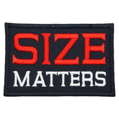 SIZE MATTERS PATCH - BLACK - The Morale Patches