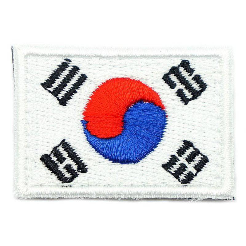 SOUTH KOREA FLAG EMBROIDERY PATCH - MINI - The Morale Patches
