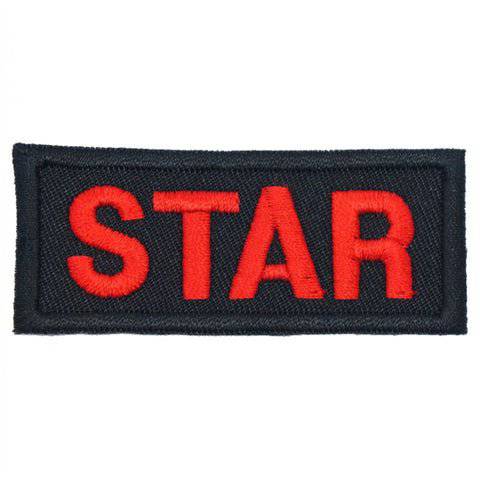 STAR UNIT TAG - BLACK - The Morale Patches