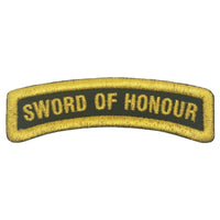 SWORD OF HONOUR TAB - BLACK GOLD - The Morale Patches
