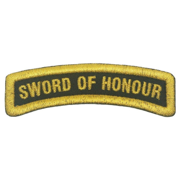 SWORD OF HONOUR TAB - BLACK GOLD - The Morale Patches