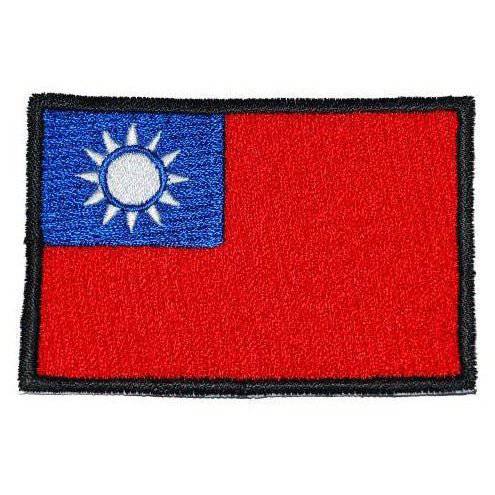 TAIWAN FLAG EMBROIDERY PATCH - LARGE - The Morale Patches