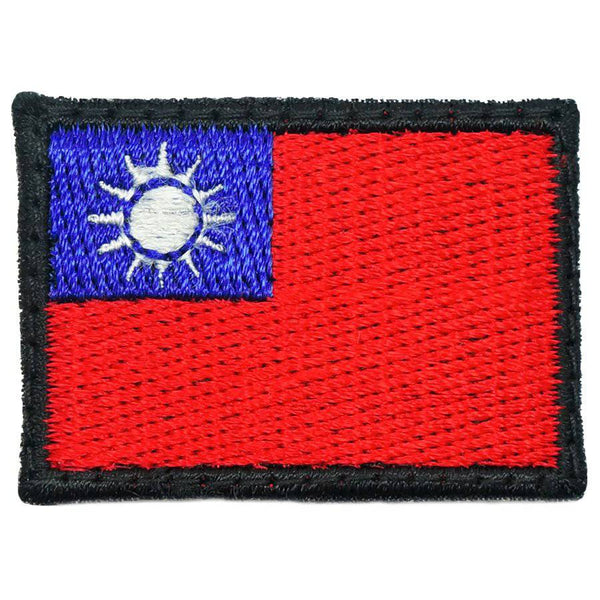 TAIWAN FLAG EMBROIDERY PATCH - MINI - The Morale Patches