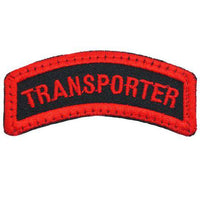 TRANSPORTER TAB - BLACK RED - The Morale Patches