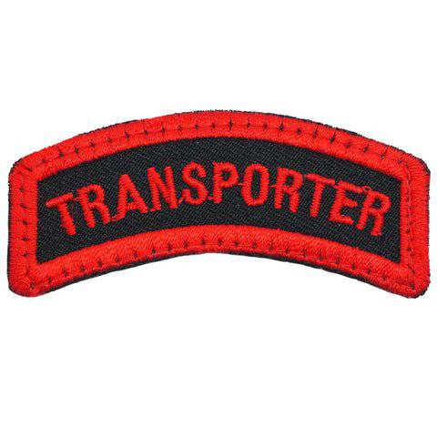 TRANSPORTER TAB - BLACK RED - The Morale Patches