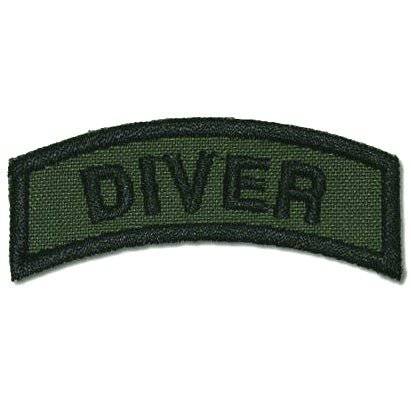 US DIVER TAB - OD - The Morale Patches