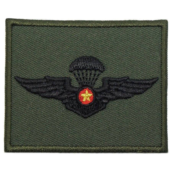 VIETNAM PARACHUTIST WING - SMALL (OD GREEN) - The Morale Patches
