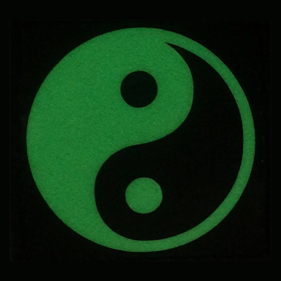 YIN YANG TAIJI GITD PATCH - GLOW IN THE DARK - The Morale Patches