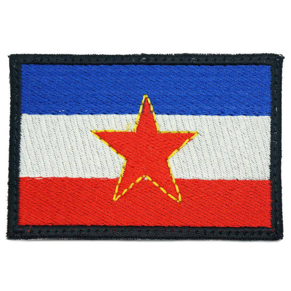 YUGOSLAVIA FLAG EMBROIDERY PATCH - LARGE - The Morale Patches
